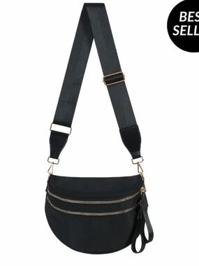 Emmafy - GoFree - The Roomiest Crossbody - Multi-Pocket Bag with Gold Hardware